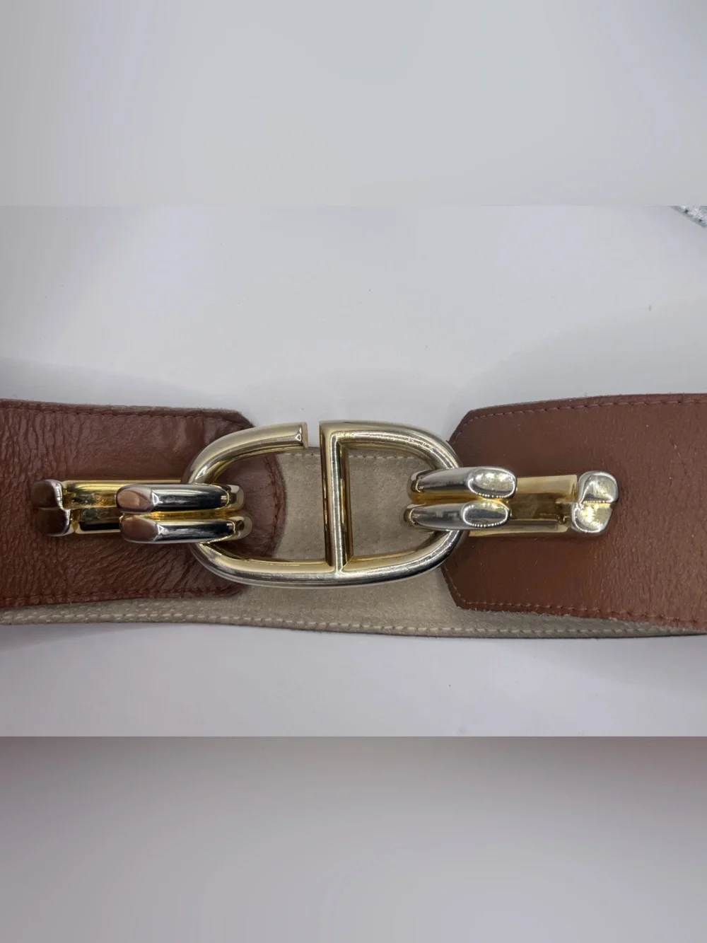 Authentic Christian Dior Vintage Wide Leather Waist Belt